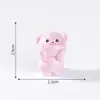 Micro Paisagem Criativa Fofo Urso Rosa Boneca Casa de Boneca DIY Acessórios Decorativos Mini Carro Enfeites de Mesa