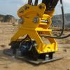 Excavadora de montaje protección de taludes de extremo frontal maquinaria de compactación de taludes pisón hidráulico motor de entrada placa de espesor