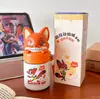 Taza de café auténtica de Sanrio, taza térmica para niños, taza de agua portátil de dibujos animados para estudiantes, taza de bolsillo mini