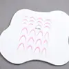 Arte de Uñas Degradado Francés Stickers Media Luna Sonrisa Stickers Ultrafinos Línea Francesa Arco Stickers Auxiliares Calcomanías para Uñas Joyería