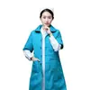 Chaqueta de Algodón de Invierno para Enfermera de Centro de Maternidad, Estilo Largo de Media Manga, Compra Hospitalaria, Engrosada con Forro Interior Extraíble, Adecuada como Ropa Exterior