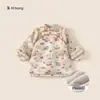 Vestido Cheongsam de Invierno de Estilo Chino de Moda para Bebés, Nuevo Vestido de Algodón de Estilo Chino para Niños con Bordes Deshilachados
