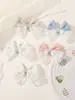 Nuevo Pasador de Pelo con Lazo de Encaje de Tela para Niños Amazon Color Macarrón Lolita Accesorios para el Cabello de Niña 4468