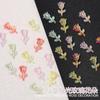 Arte de uñas de estilo japonés para celebridades cibernéticas, accesorios de flores de rosa Aurora, resina de color mágico tridimensional, pequeñas uñas frescas, decoración DIY