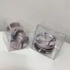 Caixa de armazenamento reta de fábrica para chapinha, caixa de armazenamento quadrada transparente com tampa, organizadores de mesa de acrílico