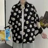 Camisa Hawaiana Floral de Verano para Hombre, Camisa de Algodón Retro de Manga Corta para Hombres y Mujeres, Tops Sueltos de Viaje para Parejas