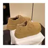 Mocasines de suela gruesa para mujer, botas de nieve forradas de felpa para otoño e invierno, zapatos de algodón, zapatos Birkenstock sin cordones de nuevo estilo 2026