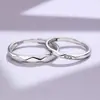 Anillo de Pareja Amoroso para Hombre y Mujer Diseño de Nicho Ins Moda Fría Personalidad Simple Apertura Ajustable Anillo Versátil