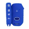 Adecuado para Cubierta de Llave Inteligente de Pegamento Kia Botón Lateral Inteligente de Carrera Serie K Cubierta de Llave de Silicona para Coche Aopao