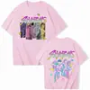 Kpop Demon Slayer Merch de Fans Mira Rumi Zoey Huntrix Camiseta Verano Camiseta Gráfica
