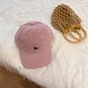 Gorra de béisbol bordada con zorro pequeño estilo coreano para niña, primavera y verano, sombrero de ala ancha que combina con todo, sombrero de copa suave de algodón puro de alta calidad para hombre.