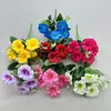 Flor de simulación transfronteriza 5 cabezas flor trompeta flor de la mañana pequeño ramo decoración de ramo de flores flor falsa flor artificial producto de decoración para el hogar