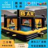 Venta directa de fábrica de equipos de parque acuático inflable en stock transfronterizo, castillo inflable para diversión al aire libre, bar acuático comercial