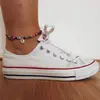 AliExpress Amazon fornecimento Europeu e Americano simples praia cor mista contas de arroz concha feminina tornozeleira simples