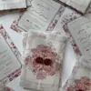 Invitación de boda de encaje estilo francés, tarjeta ribeteada con encaje y sobre nacarado, tarjeta de banquete de bodas de alta gama para comercio exterior