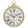 Relógio de Parede Retrô Americano Criativo Sala de Estar Sala de Jantar Relógio de Pendurar Relógio Simples Decoração de Parede do Quarto Relógio de Quartzo de Pendurar