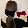 Diadema Elegante y Exquisita con Lazo Otoño e Invierno Pasador Negro Pinza para el Pelo de Mujer para la Parte Trasera de la Cabeza Agarrador de Bolas Estilo Nuevo de Alta Gama 2025