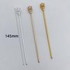 Horquilla de aleación china con forma de capullo de flor, antigua, DIY, adorno para la cabeza para ropa china, pasador para el cabello, accesorios, galvanoplastia electroforética, accesorio para el cabello tembloroso de una palabra