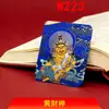 Pintura Thangka Dourada Sem Adornos do Deus da Riqueza Cinnabar Pintada à Mão Núcleo Pingente da Montanha Wutai Thangka do Tibete