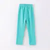 Calças Leggings Infantis Outono e Inverno Estampa de Bolinhas Algodão Forradas com Lã Térmica para Crianças Maiores Skinny Calças Elásticas