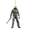 Decorações suspensas de filme de terror masculino de Halloween transfronteiriço, acrílico plano, árvore de Natal, abóbora, espelho retrovisor de carro