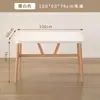Mesa de comedor rectangular nórdica para casas pequeñas, mesa de comedor de sala de estar estilo francés, juego de mesa y sillas de comedor simples comerciales