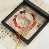¡Dulces Burbujas! Pulsera Simple con Cuentas Transparentes para Mujer 2025 Nueva Pulsera de Hada estilo ins Han Feng Frío