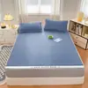 2026 Nuevo Modelo Grado A Borde Cosido 1800D Carbono Ligero Seda de Hielo Tipo Sábana para Cama