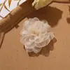 Estilo Coreano Nuevo Organza Ultra-Hada Borde Quemado Camelia DIY Pin Lateral Lazo para el Cabello Accesorio para el Cabello Broche Ropa Accesorios Florales
