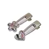 Pinza para el Cabello con Forma de Corazón y Flor de Diamante Rosa Plateado Estilo Y2K para Mujer, Pinza Lateral Estilo Ins, Accesorio para el Cabello Dulce Fresco Chica Picante, Pinza de Pato para Mechones Sueltos