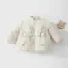 Chamarra de algodón acolchada para bebé, top acolchado grueso, abrigo cálido para niñas, 120g, abrigo de otoño/invierno para bebés y niños pequeños para niñas