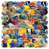 100 Pegatinas Transparentes de Peces para Fundas de Teléfono, Peceras, Maletas, Vasos de Agua, Refrigeradores - Pegatinas Decorativas Impermeables al por Mayor