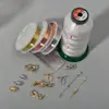 Fecho de Joia Contas Espaçadoras Colar de Pérolas de Água Doce Fio de Algodão DIY Cabeça de Fecho de Pérola Ferramentas Manuais Corrente Extensora S925
