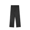 Pantalones Rectos de Seda Helada Estilo Americano Gtal para Verano, Versátiles para el Trabajo, Delgados y Transpirables, Color Sólido, Pantalones Casuales Frescos