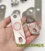 Acero Inoxidable 304 Barandilla de Escalera Maciza Poste Pasamanos Accesorios Abrazadera de Vidrio Conector Fijo Pie de Garra Orejera