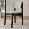 Silla de Comedor de Madera Maciza Hogar Nórdico Moderno Simple Respaldo Acolchado Taburete de Mesa de Comedor Restaurante Lujo Ligero Tela Silla de Mesa de Comedor