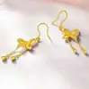 Novo Anel Aberto Borboleta em Latão Banhado a Ouro com Filigrana Vietnamita, Estilo Fresco e Doce, Venda por Atacado do Fabricante