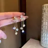 Pendientes Franceses de Pétalos Dulces con Borlas Largas para Mujer Pendientes de Diseño Nicho Pendientes Estilo Viaje y Vacaciones Forma de Flor