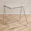 Mesa de café plegable pequeña transparente, mesa auxiliar simple para el hogar y el ocio junto al sofá, mesa pequeña para balcón, mesa auxiliar de dormitorio de lujo ligero nórdico