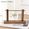 Jarrón de cristal creativo para arreglos florales de sala de estar, recipiente hidropónico transparente simple para plantas pequeñas, maceta de boca estrecha