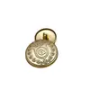 Botones metálicos de corona estilo marino para trajes, abrigos de lana tejidos, botones decorativos simples y versátiles cosidos a mano