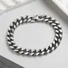 Collar para hombre de acero de titanio de 10 mm de color acero transfronterizo simple, cadena con colgante irregular estilo hip-hop, accesorio al por mayor estilo pareja