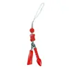 Pingente de Corrente para Celular de Areia Dourada Vermelho Cinábrio Natural de Alto Teor no Atacado, Simbolizando Sucesso Contínuo e Prosperidade, com Acessório de Pingente de Caneta