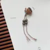 Venta al por mayor madera de durazno natural dosel de loto pequeño sándalo verde pulsera diy colgante ropa ropa colgante para teléfono móvil productos semiacabados