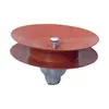 Isolador de Vidro Temperado Suspenso em Forma de Disco Padrão Lxp-100 Isolador de Linha de Alta Tensão Fornecimento Direto da Fábrica
