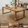 Mesa de Té y Escritorio de Madera Maciza, Doble Propósito, Lujo Ligero, Sensación Moderna y de Gama Alta, Nuevo Modelo 2026, Combinación de Mesa de Té y Escritorio para Computadora para el Hogar