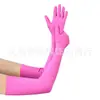 Accesorios para Mujer de los Años 1920 Spandex Satén Flocado Guantes de Charol Accesorios de Disfraz para Fiesta de Baile Transfronteriza en Stock