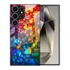 Adequado para Capa de Celular Samsung A90 S25Ultra Quebra-cabeça S23 Capa de Vidro S24 Capa Protetora A70 Criativa A54 Nova