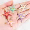 Colgante de Estrella de Mar con Goteo de Aceite de Acero Inoxidable 304 Transfronterizo Serie de Animales Marinos de Verano Colgante Individual Accesorios de Joyería DIY