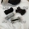 Moda de otoño e invierno: patrón floral de puntos, tela de lana sintética, scrunchie grande, estilo retro coreano, pasador pequeño inspirado en Chanel para coletas, accesorio para el cabello